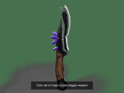 Magic fantasy weapon bandle 3D Model Pack