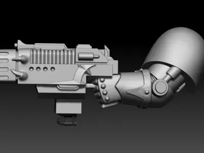 6 HANDS WITH COMBO WEAPONS 3D print model