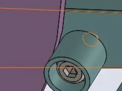 Spring tension system of laminated machine 3D model