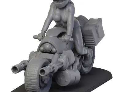 Heavy motocycle 3D print model