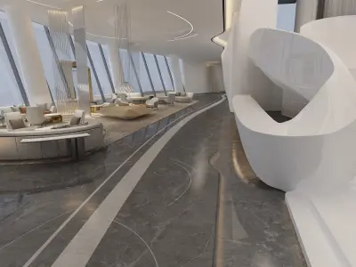 The Hotel Lobby 5 3D model
