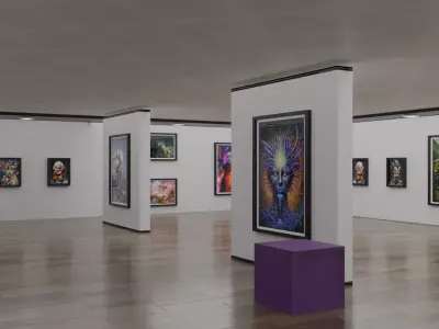 Art Gallery Free low-poly 3D model