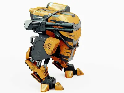 MILITARY ROBOT Z-800 Rigged for Unreal Engine - Unity - MIXAMO 3D model