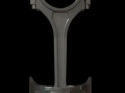 Piston with award 3D model