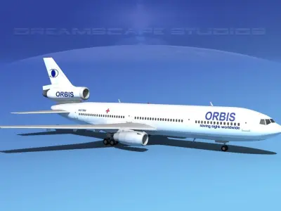 Douglas DC-10 Orbis 3D model