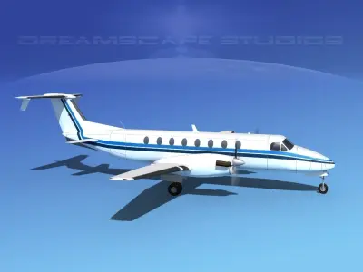 Beechcraft B1900C V04 3D model