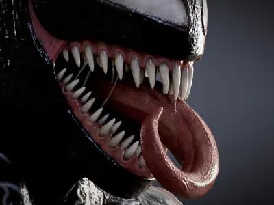 HQ Venom Bust 3D model