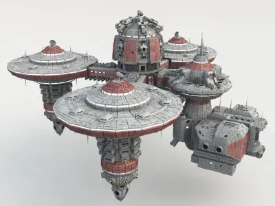 Icarus Orbital - Space Station 3D model