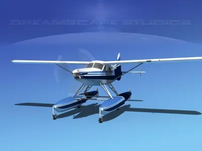 DeHavilland DHC-2 Turbo Beaver V14 3D model