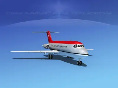 Douglas DC-9-15 Northwest 3D model