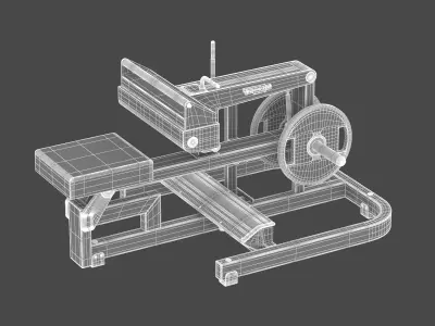 Technogym Plate Loaded Pure Seated Calf 3D model