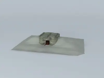 Bunker 4 Longues Battery Free 3D model