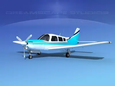 Piper Turbo Arrow 240 V12 3D model