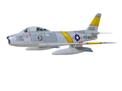 North American F-86 F Sabre  3D model