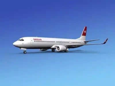 Boeing 737-900ER Swissair 3D model