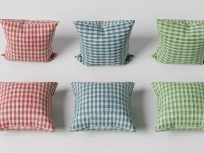 6 Pillows Pack Free 3D model