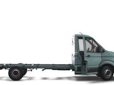 VW Crafter Chassis SingleCab L2 HQInterior 2023 3D model