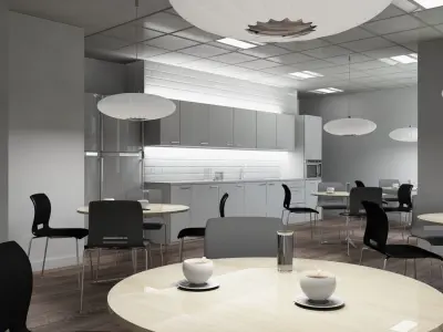 Full Office Interior 21 3D model