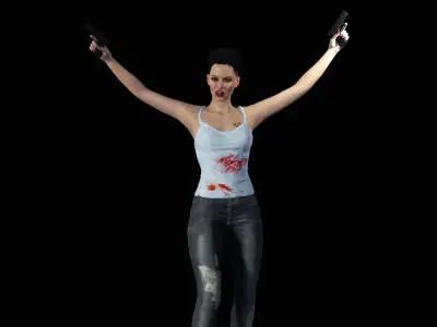 3D Character Girl Last Of Us Apocalypse 3D model