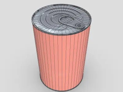 Tin Can 2 Low-poly 3D model