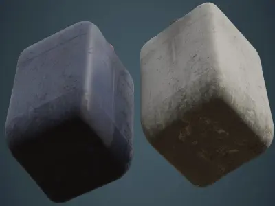 Fuel Can 7B Low-poly 3D model