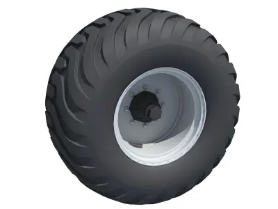 8 Tyres Collection two tractor 3D model