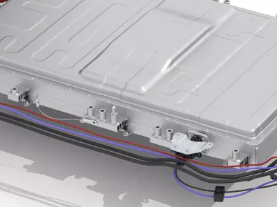 Electric vehicle chassis 3D model