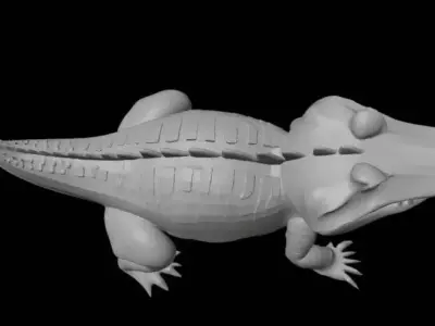 crocodile 3D print model