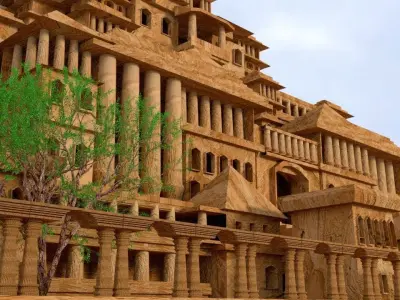 castle palace 3D model