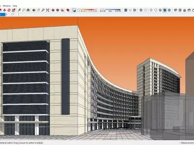Sketchup Hospital F5 3D model