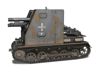 Sturmpanzer1 - Bison - 1 PzDiv 3D model