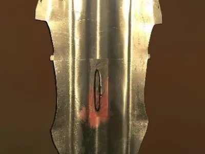 Fantasy Realistic Shield 1 Low-poly 3D model