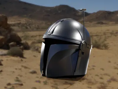 mandalorian helmet starWars 3D model