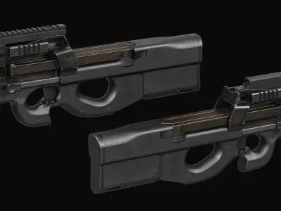 P90 PDW Low-poly 3D model