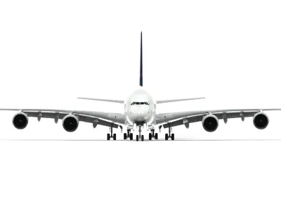 Airbus A380 Singapore Airlines - Element 3D 3D model
