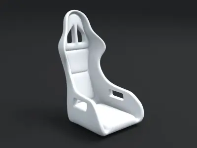 Car racing seat 3D model
