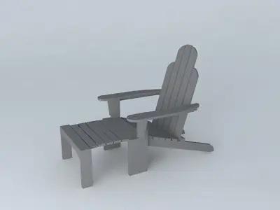 Adirondack lounge chair model Free 3D model