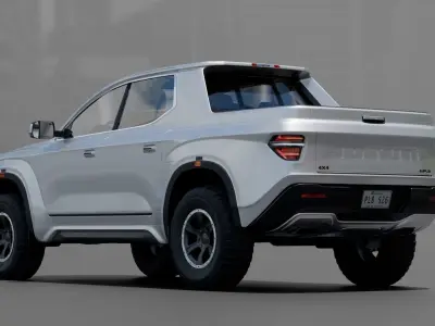 Generic Midsize Pickup Truck 3D model