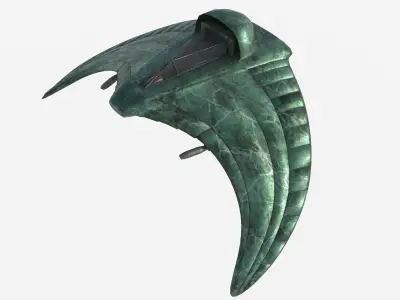 Military glider Low-poly 3D model