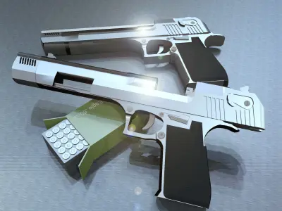 Desert Eagle 3D from Sktchup 2016 3D model