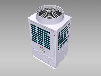 10hp Toshiba Carrier VRF Heat Recovery Outdoor Unit Low-poly 3D model