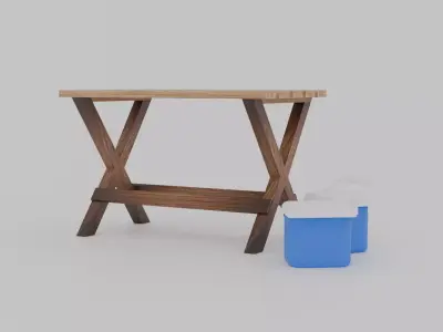 Camping Table 3D model