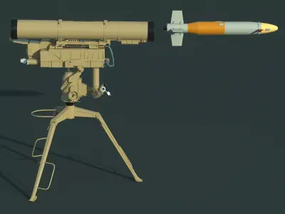 9M133 Kornet 3D model