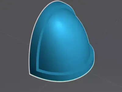 Plain Shoulder Pad 2 Free 3D model