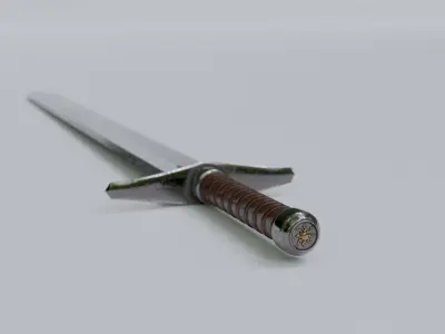 Ancient Indian Sri Lankan Sword with 4K textures 3D model