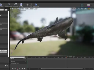 Tiger Shark - GameReady Low-poly 3D model