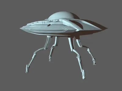 Destroy All Humans Crypto 137 Space Saucer 3D print model