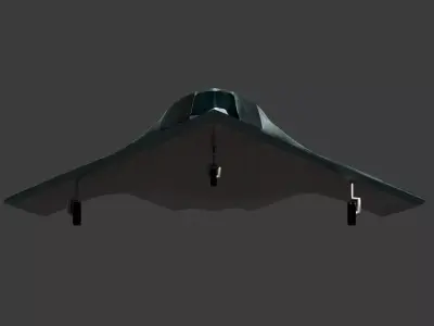 Mikoyan Skat Stealth UCAV - The GHOST RAY Low-poly 3D model