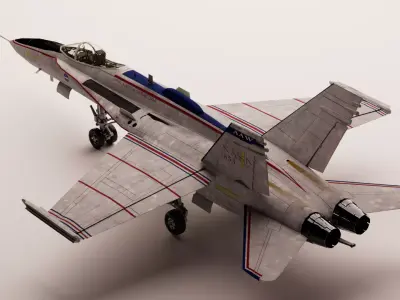 Boeing X-53 Active Aeroelastic Wing - the FLEXY WING Project Low-poly 3D model