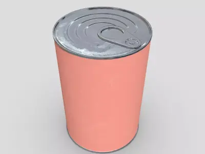 Tin Can 2 Low-poly 3D model